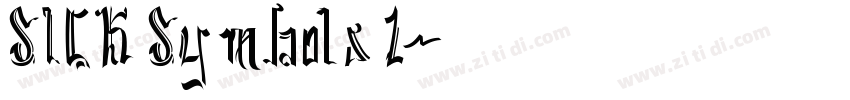SICK Symbols 1字体转换